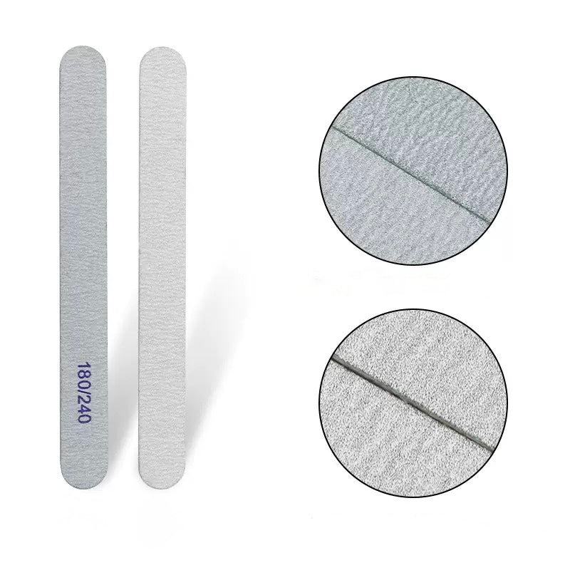 Limes à ongles double face droite qualité professionnelle