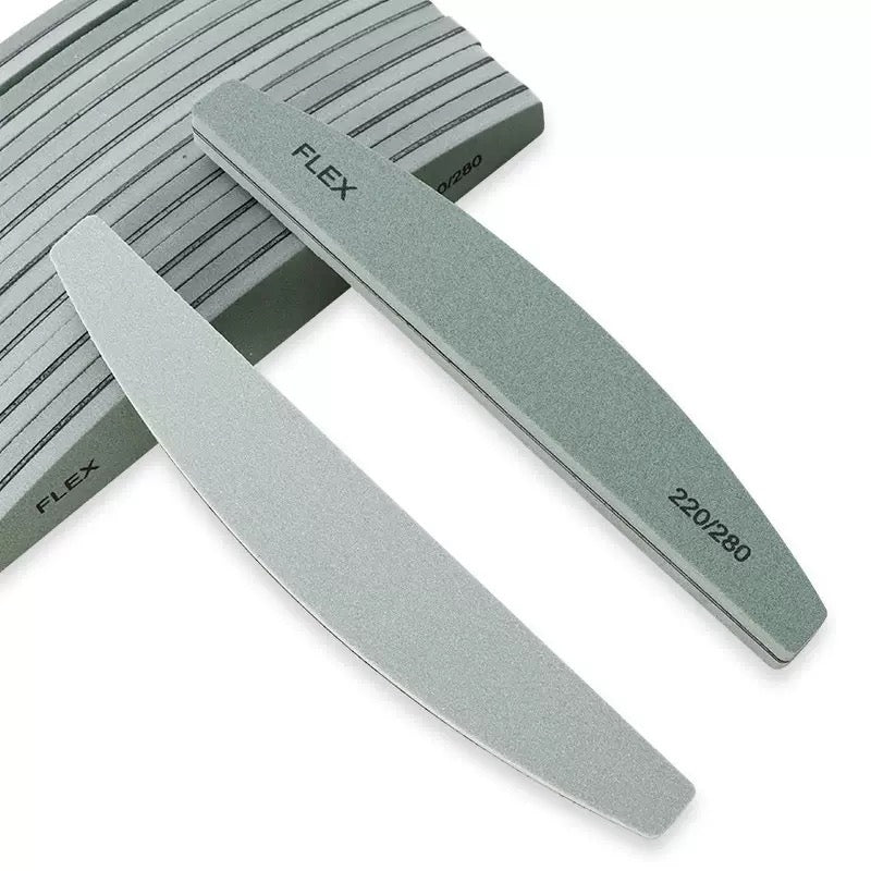 Limes à ongle éponge flex polissoire demi-lune grain 220/180