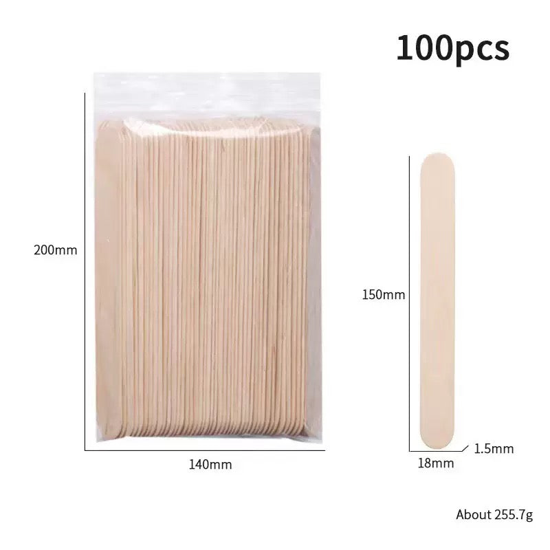 Spatules en bois jetables sachets de 100 pièces