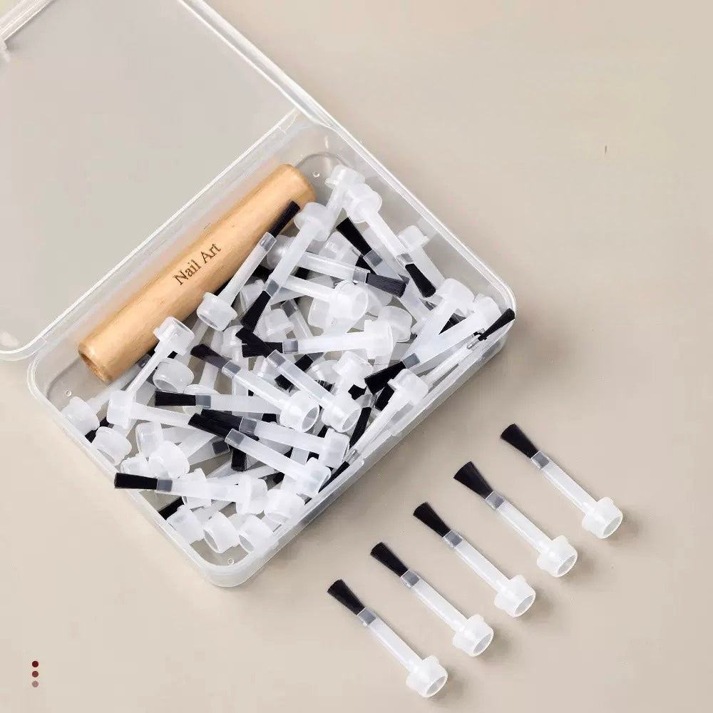 Pinceaux pour ongles - 50 pièces têtes remplaçables
