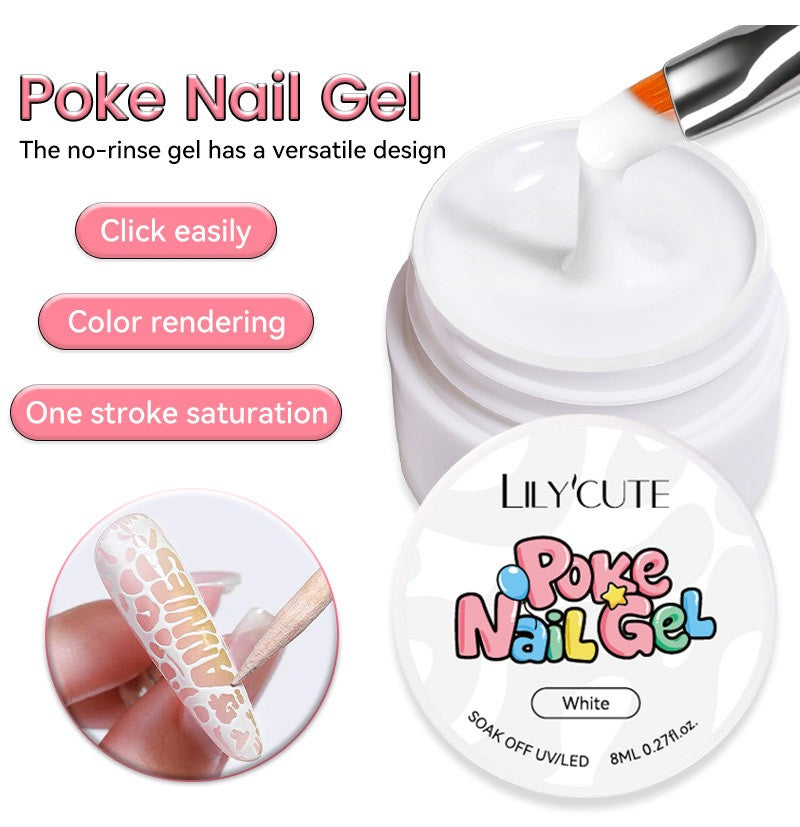 Gel pour Nail Art - Poke Nail Gel système complet