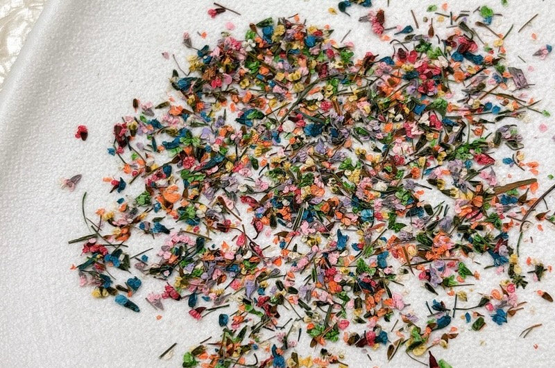 Fleur séchées naturelles - nail art
