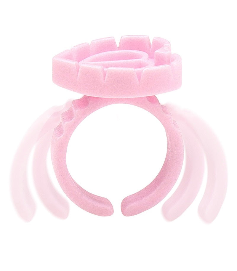 Bague porte-colle pour extensions de cils - Forme cœur