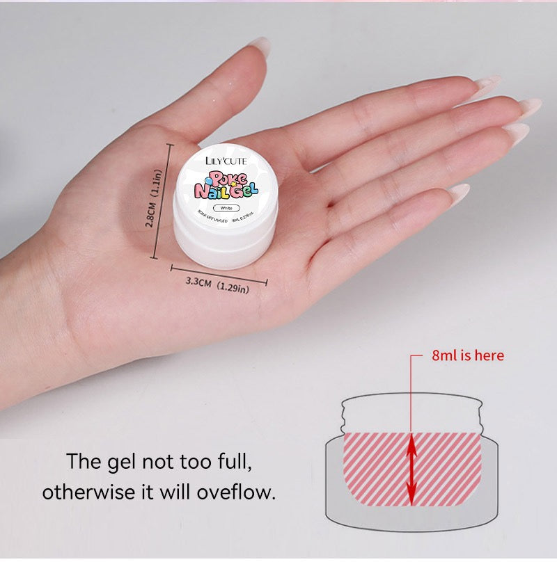 Gel pour Nail Art - Poke Nail Gel système complet