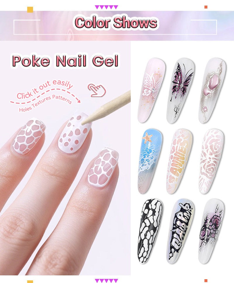 Gel pour Nail Art - Poke Nail Gel système complet