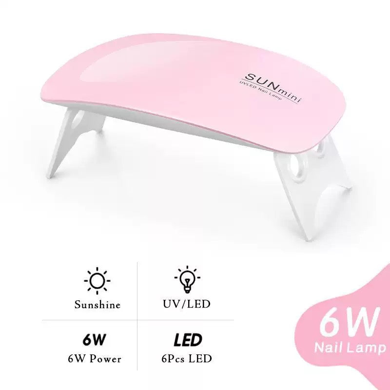 Lampe UV/LED mini 6W séchage gel et semi-permanent