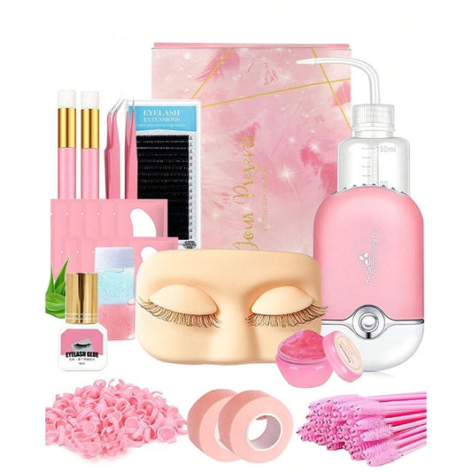Kit d’extension de cils pour débutants tête mannequin