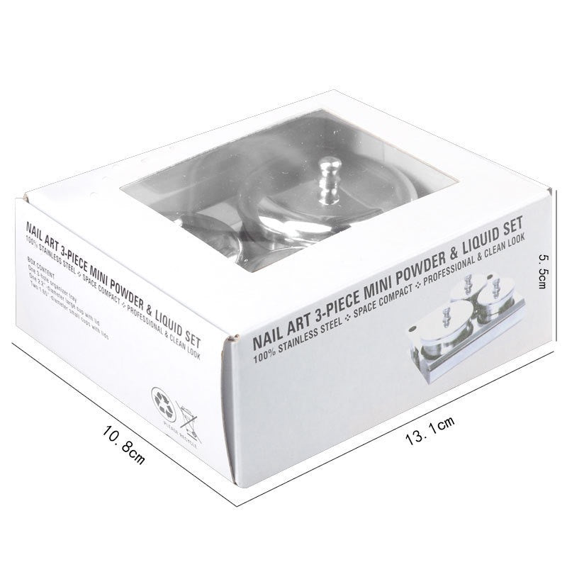 Coupelles en acier inoxydable - Set 3 pièces