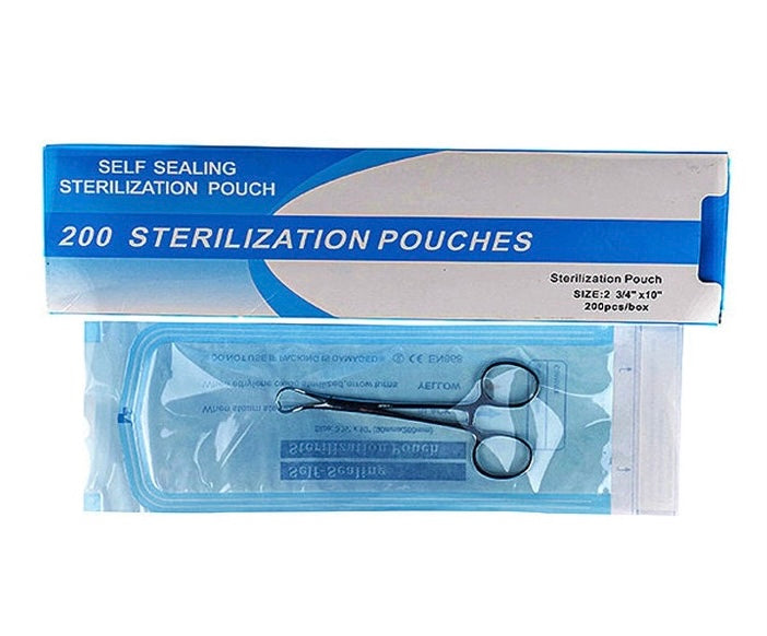 Sachets de stérilisation auto-scellants bleu - 200 pièces
