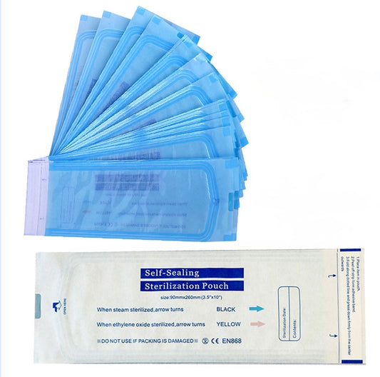 Sachets de stérilisation auto-scellants bleu - 200 pièces