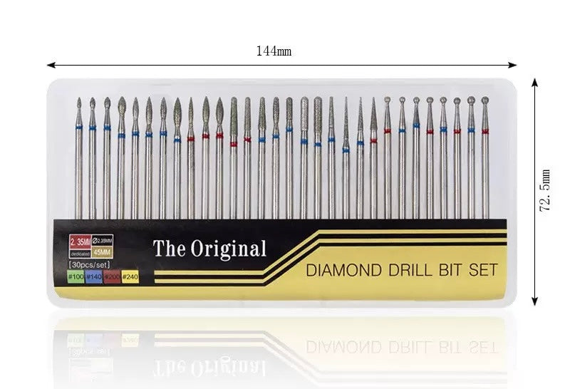 Set d’embouts diamants pour ponceuses à ongles
