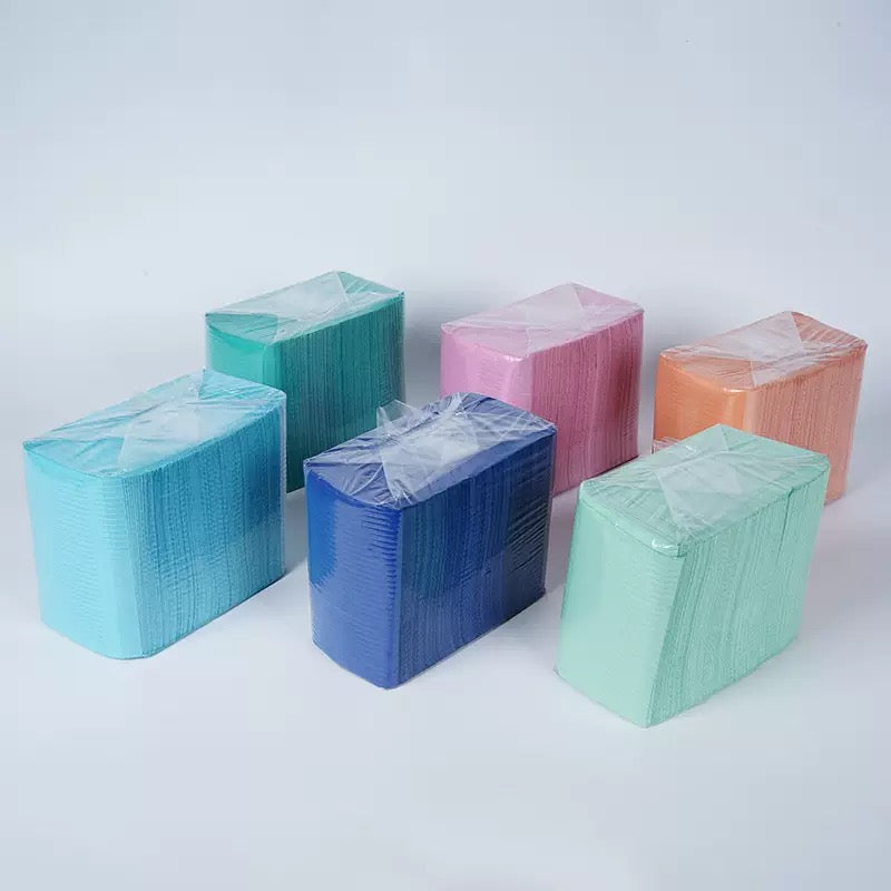 Serviettes de protection jetables coloré imperméable - 125 pièces