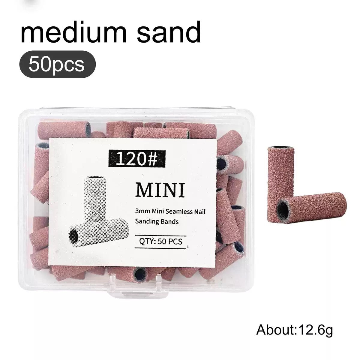Embouts Emeri pour ongles - 50 pièces