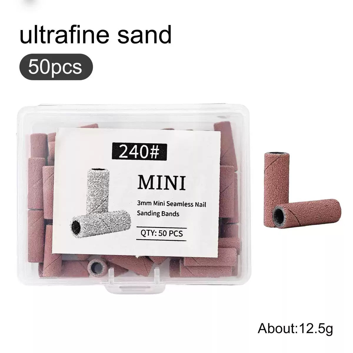 Embouts Emeri pour ongles - 50 pièces