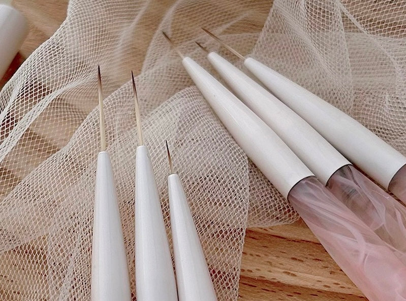 Pinceaux liner-ultra fin pour nail art - 5/7/9/12/18mm