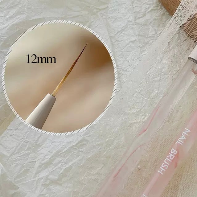 Pinceaux liner-ultra fin pour nail art - 5/7/9/12/18mm