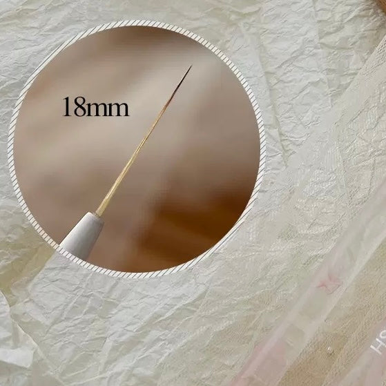 Pinceaux liner-ultra fin pour nail art - 5/7/9/12/18mm