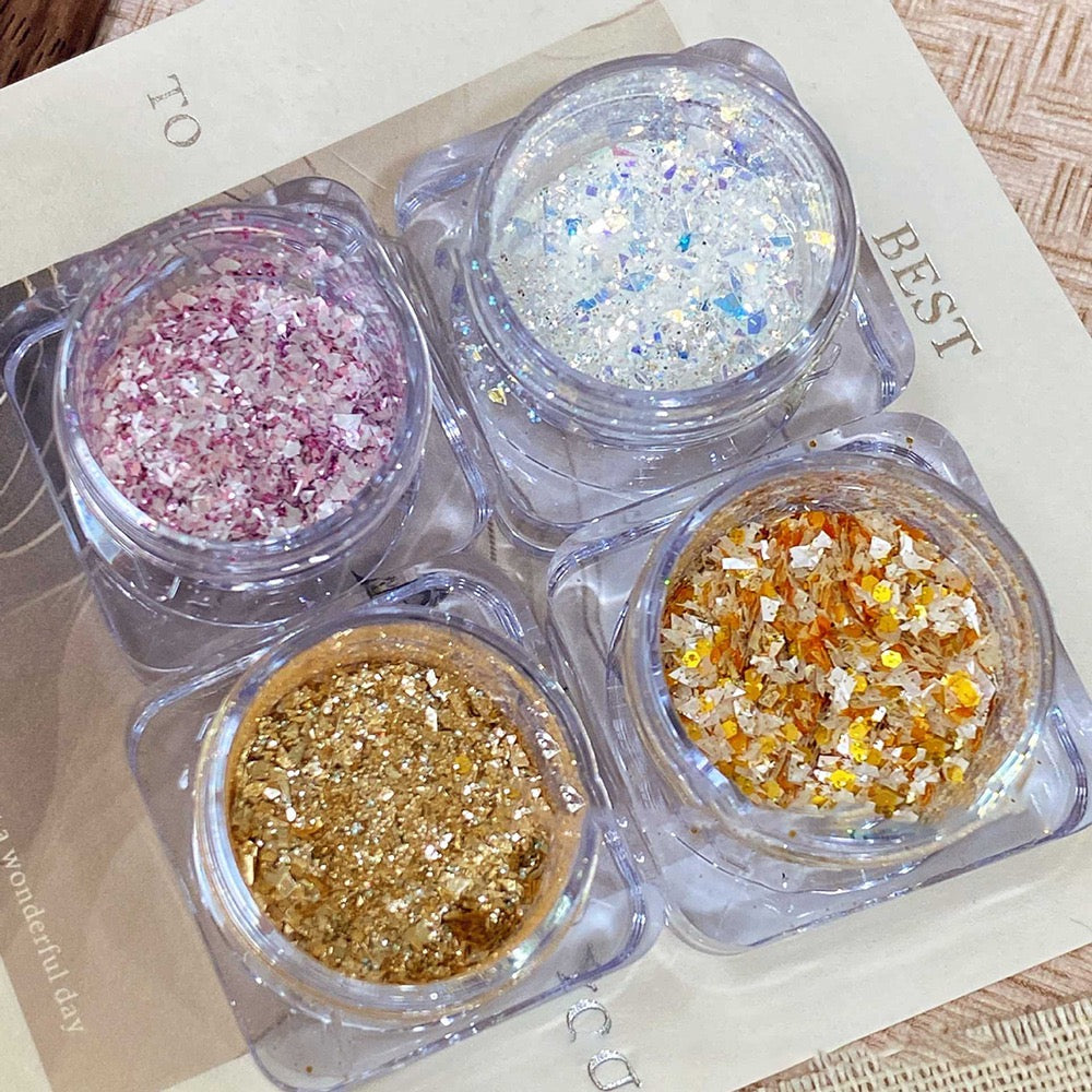Paillettes en poudre