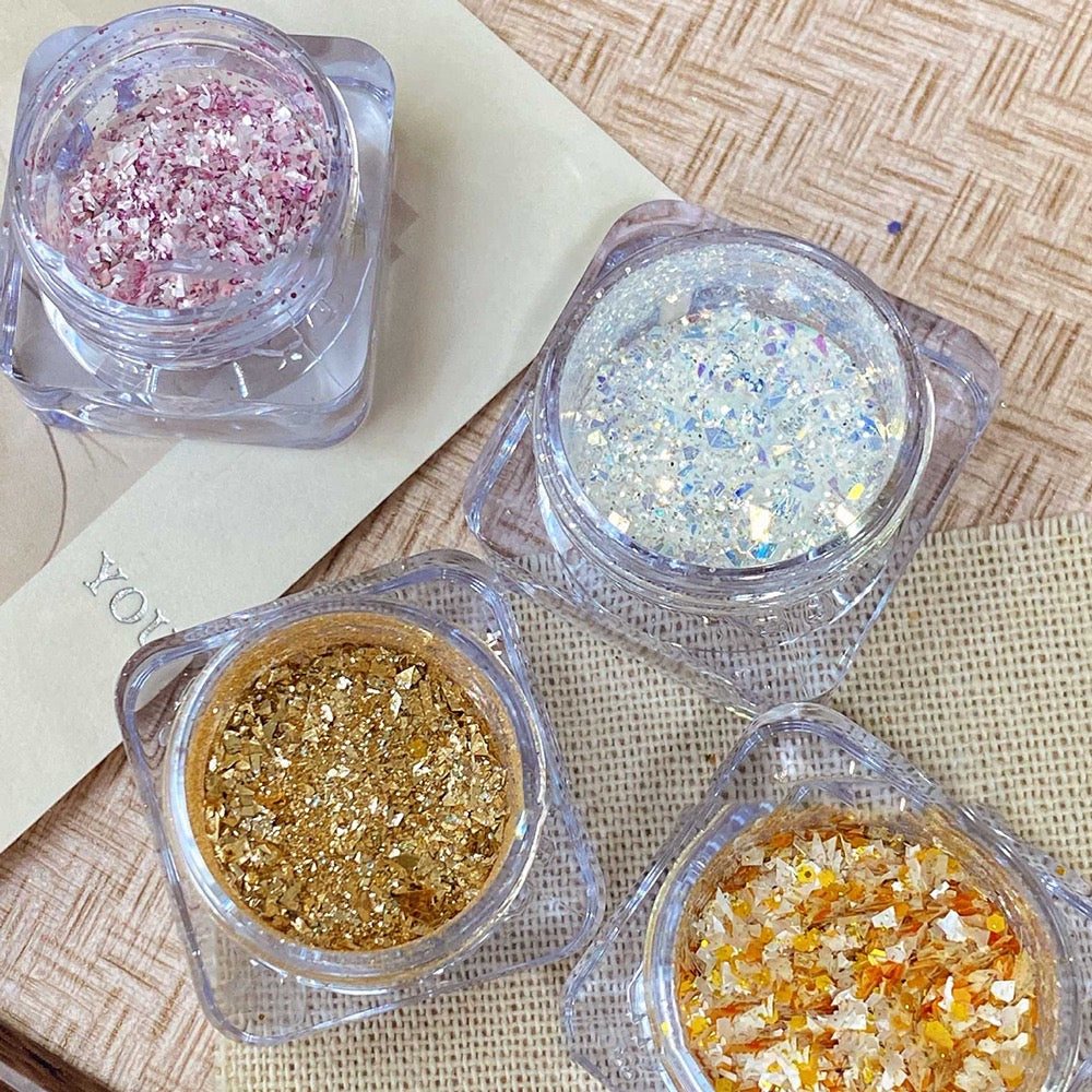 Paillettes en poudre