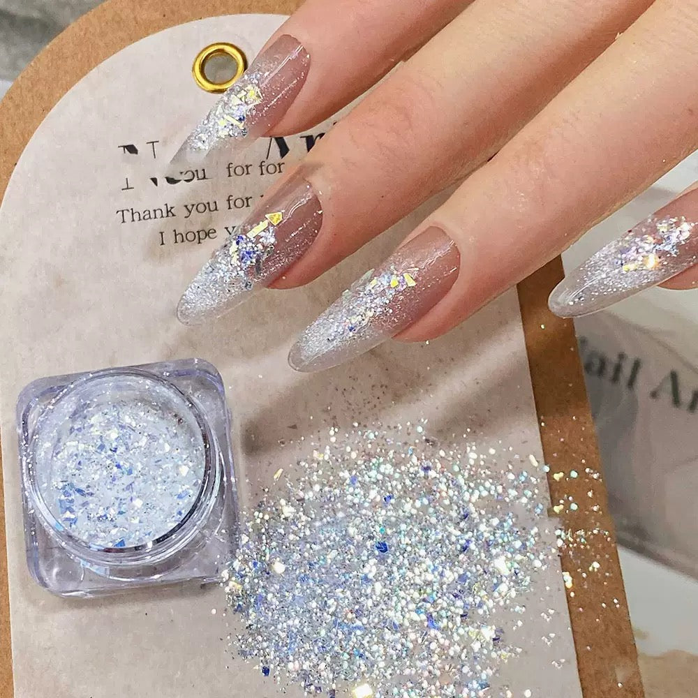 Paillettes en poudre
