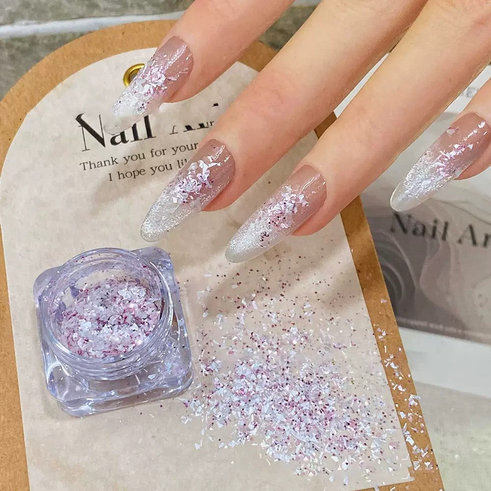 Paillettes en poudre