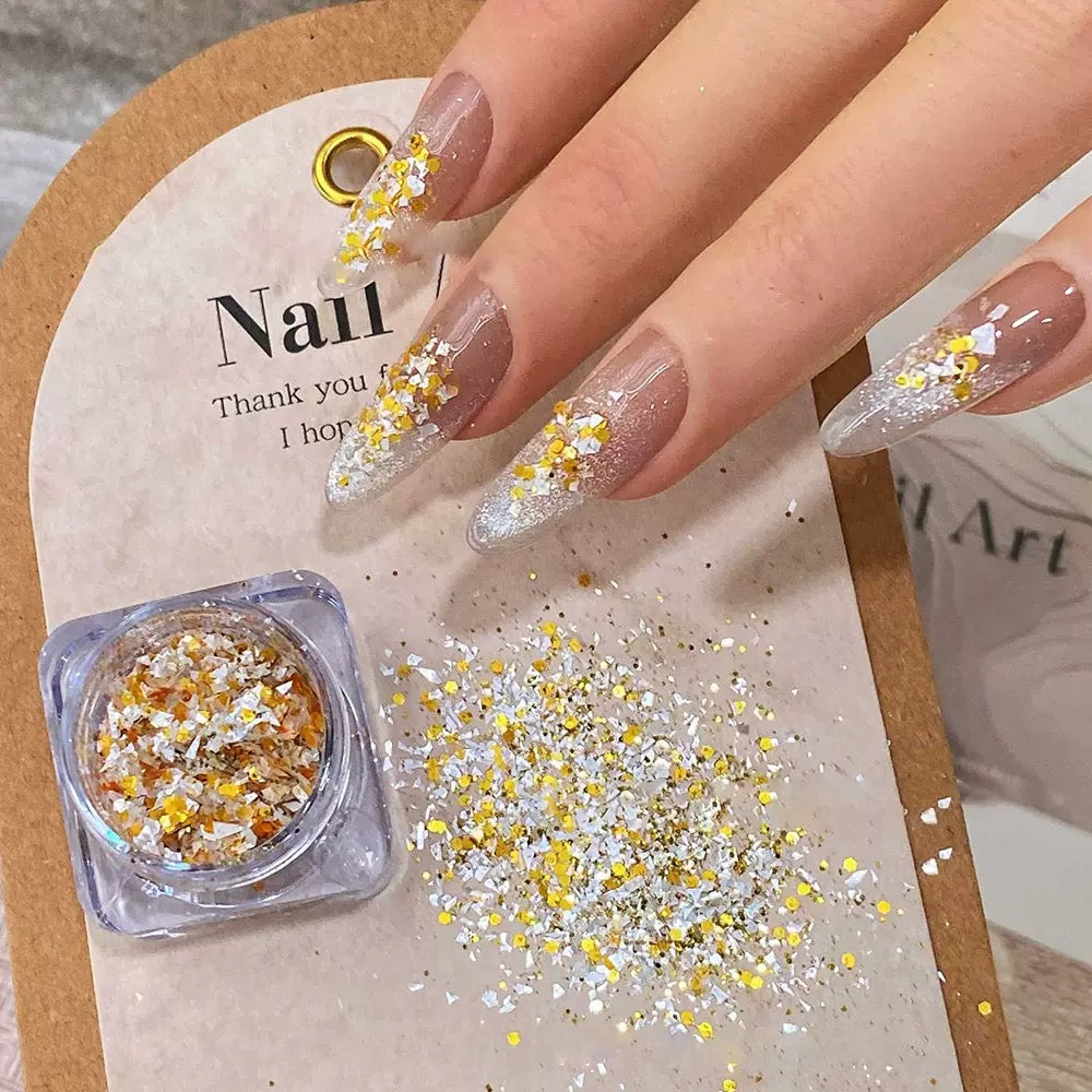 Paillettes en poudre