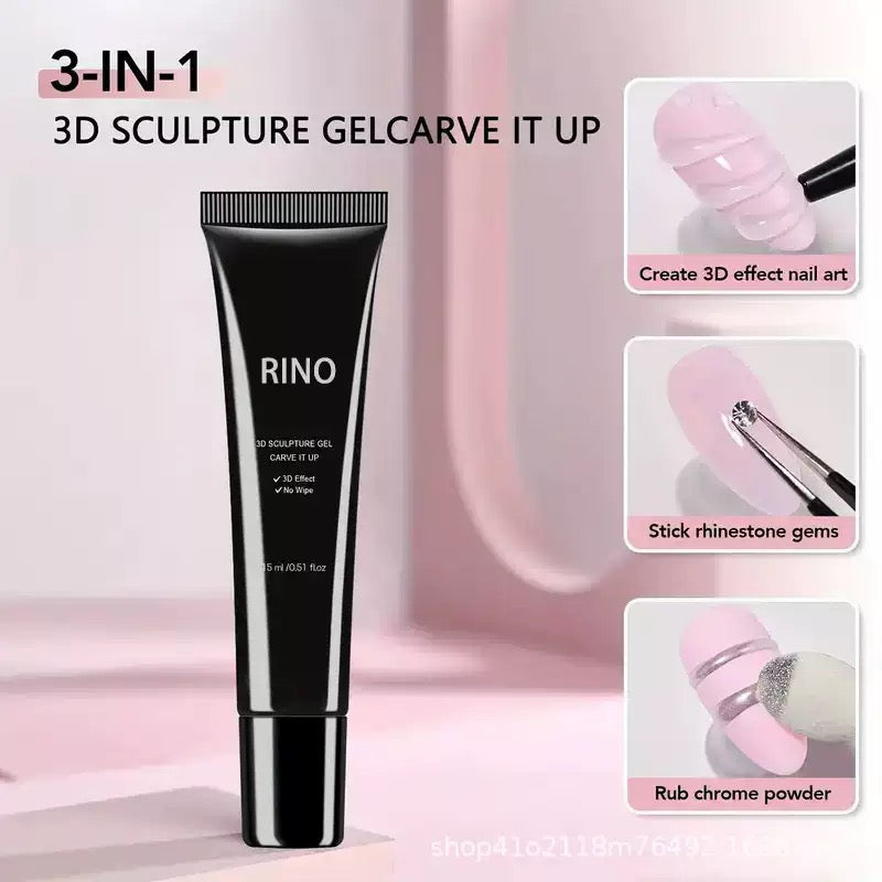 Gel de modelage 3D pour nail art - RINO