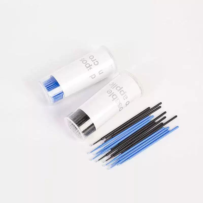 Micro-brosses applicateurs jetables pour cils