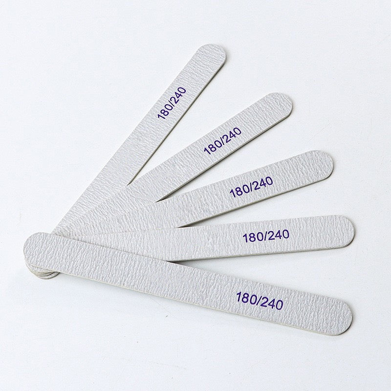 Limes à ongles double face droite qualité professionnelle