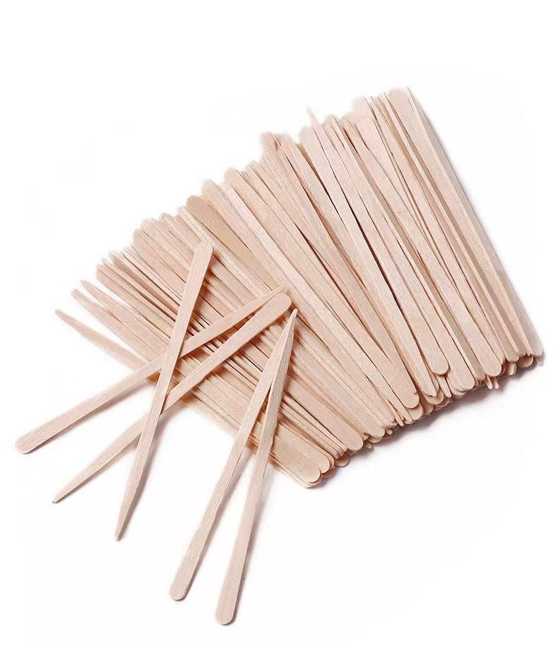 Spatules en bois jetables sachets de 100 pièces